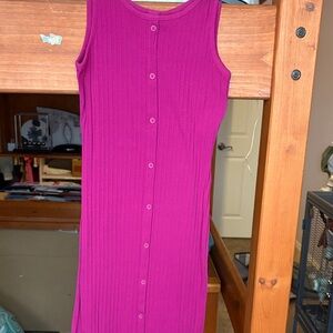 Elegant Sleeveless Pink Dress